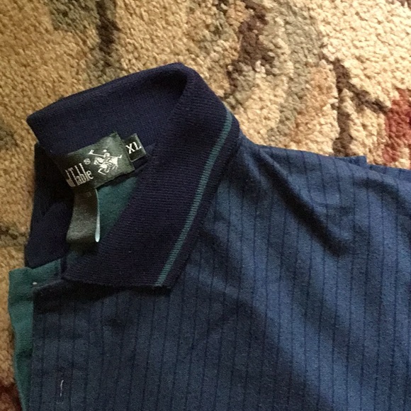 Green and navy polo shirt - Picture 4 of 5